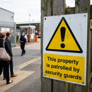 Security Patrol Sign – Customizable – Durable Material – Outdoor Use