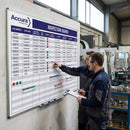 Magnetic Dry Wipe Board – 1200mm x 1500mm – Aluminium Frame – Workplace Scheduling