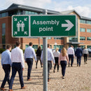 Assembly Point Signs – Arrow Right – Durable Material – Public Safety