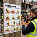 Hand Signalling Regulations Poster – 400mm x 600mm – Rigid Plastic – Indoor/Outdoor Use