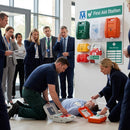 AED Defibrillator Station – 900mm x 920mm – Rigid Correx Plastic – Industrial Use
