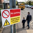 No Parking Safety Sign – 600mm x 450mm – Rigid Plastic – Indoor/Outdoor Use