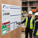 Site Health & Safety Board – 1350 x 1160mm – Rigid Plastic – Industrial Use