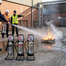 Fire Extinguisher Bundle – Black & Chrome – Stainless Steel – Commercial Use