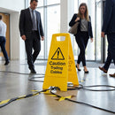Caution Trailing Cables Sign – 300mm x 600mm – Polypropylene – Indoor/Outdoor Use