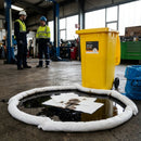 240 Litre Oil-Only Spill Kits – Yellow Wheelie Bin – Industrial Use