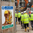 High Visibility Safety Poster – 420mm x 594mm – Synthetic Paper – Indoor/Outdoor Use