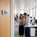 Aluminium Door Signs – 200mm x 50mm – Durable Stand Offs – Indoor/Outdoor Use