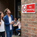 No Smoking Sign – 1mm Rigid Plastic – Indoor & Outdoor Use