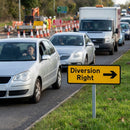 Diversion Right Verge Sign – 450mm x 150mm – Aluminium – Parking Signage
