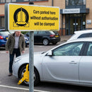 Parking Warning Sign – 1mm Rigid Plastic – Durable & UV Resistant – Indoor/Outdoor