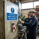 Lockout Safety Sign – 1mm Rigid Plastic – Indoor & Outdoor Use
