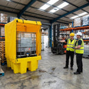 Covered IBC Spill Pallet – Heavy Duty Polyethylene – Outdoor Storage