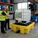 Single IBC Spill Pallet – Heavy Duty Polyethylene – Industrial Use
