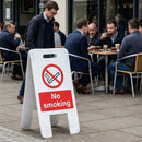 No Smoking Sign – 300mm x 600mm – Fluted Polypropylene – Indoor/Outdoor Use