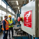 Emergency Stop Safety Signs – Red – High-Visibility – Industrial Use