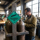 Non-Flammable Compressed Gas Sign – 1mm Rigid Plastic – Indoor/Outdoor Use