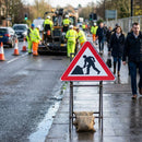 Temporary Traffic Sign – 750mm Triangle – Polypropylene – Road Works