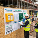 Contractors Health & Safety Board – 1400 x 890mm – Rigid Correx – Industrial Use