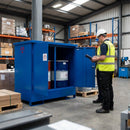 Industrial Drum Storage Unit – 1385mm x 1075mm x 1345mm – Heavy Duty Steel – COSHH Compliant