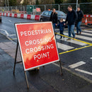 Pedestrian Crossing Point Traffic Sign – 600mm x 450mm – Polypropylene RA1 – Indoor/Outdoor Use
