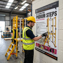 Podium Steps Inspection Poster – 420mm x 594mm – Synthetic Paper – Indoor & Outdoor