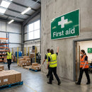 First Aid Sign – Indoor/Outdoor Use – Clearly Mark Safety Areas