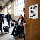 Disabled WC Symbol Signs – 1mm Rigid Plastic – Indoor & Outdoor Use