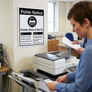 Printer Do's & Don'ts Safety Signs – 1mm Rigid Plastic & Self-Adhesive Vinyl – Indoor/Outdoor Use