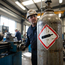 Compressed Gas Label – 1mm Rigid Plastic – Indoor/Outdoor