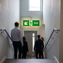 Exit Signs – Running Man with Arrow Down/Left – Indoor Safety Signage