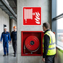 Fire Hose Symbol Sign – Red – Industrial Safety – Indoor/Outdoor