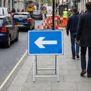 One Way Arrow Only Traffic Sign – 600mm x 450mm – Polypropylene – Indoor/Outdoor