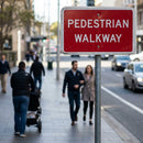 Pedestrian Walkway Sign – 1mm Rigid Plastic/Aluminium – Indoor & Outdoor Use