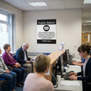 Polite Notice Abusive Language or Threatening Behaviour Will Not Be Tolerated Sign – 1mm Rigid Plastic – Indoor/Outdoor Use