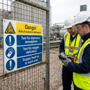 Explosive Atmosphere Safety Signs – 600mm x 450mm – Rigid Plastic – Indoor/Outdoor Use