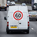 Limited To 60mph Self-Adhesive Vinyl Stickers – Gloss Finish – Indoor Use