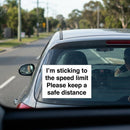 Speed Limit Reminder Sticker – 200mm x 150mm – Self Adhesive Vinyl – Indoor/Outdoor Use