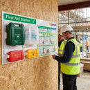 First Aid Station with Safety Poster – Rigid Correx Plastic – Workplace