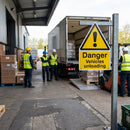 Danger Vehicles Unloading Safety Sign – 1mm Rigid Plastic – Indoor/Outdoor Use
