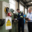 Caution Lock Out Device Must Be Used On This Equipment Safety Tag (Pack of 10) – 80mm x 150mm – Matt PVC – Industrial Use