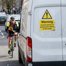 Cyclist Safety Sticker – 150mm x 200mm – Self Adhesive Vinyl – Indoor/Outdoor Use