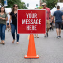 Create Your Own Reflective Cone Sign – 600mm x 450mm – Polypropylene – Road Safety