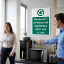 Electrical Safety Sign – 1mm Rigid Plastic – Indoor/Outdoor Use