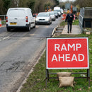 Ramp Ahead Reflective Temporary Road Signs – Class RA1 Reflective – Traffic Management