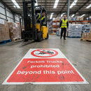 Floor Safety Graphic – 400mm x 600mm – Anti-Slip – Industrial Use