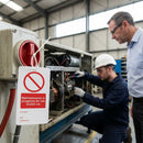 Maintenance In Progress Double Sided Safety Tag (Pack of 10) – 80mm x 150mm – Matt PVC – Industrial Use