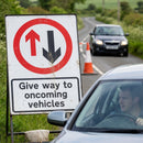 Fold-Up Road Sign – 900mm x 600mm – Reflective PVC – Work-Zone Use