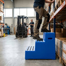 3 Step Safety Steps – Blue – Polyethylene – Factory & Warehouse