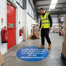 Fire Safety Floor Graphic – 400mm Diameter – Polycarbonate – Industrial Use